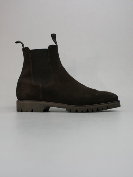 Cavour (8 UK) Men\'s (9 US) Chelsea Brown Suede Pull-on Ankle Vibram Boots Spain main image 12